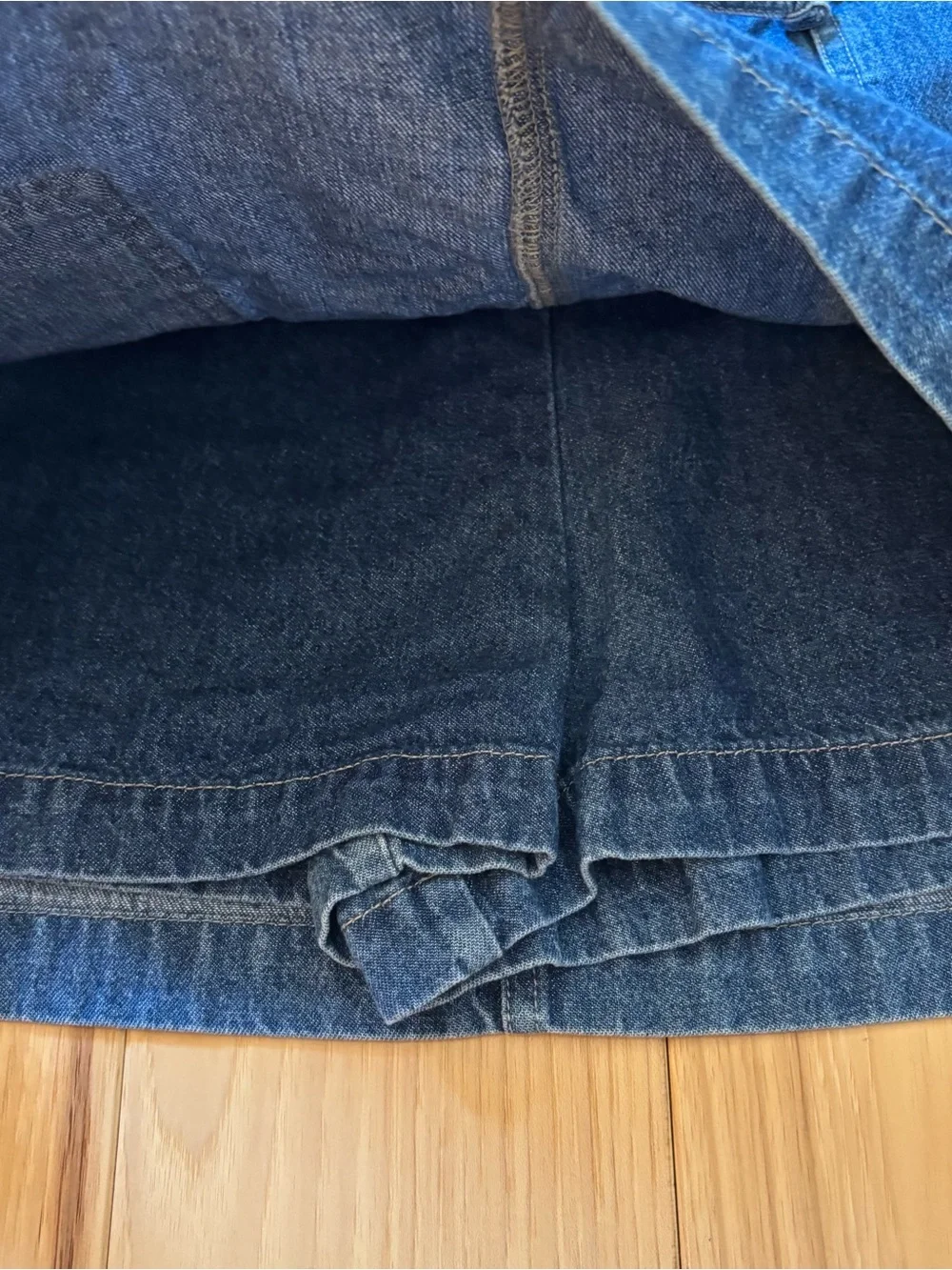 Vintage 90’s Arizona Jeans Denim Mini Skirt Skort Built In Shorts